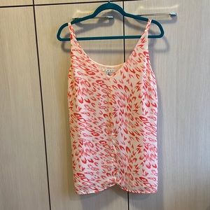 Cabi camisole, white with pink